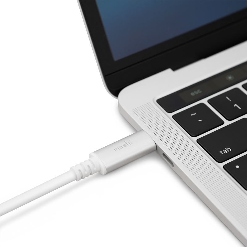 Moshi USB-C to DisplayPort Cable - Aluminiowa przejściówka z USB-C do DisplayPort 5K/60fps (srebrny)