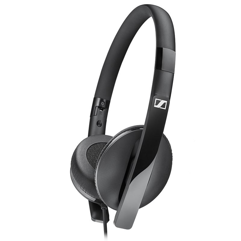 Sennheiser HD 2.20 S - Składane zamknięte dynamiczne słuchawki stereofoniczne (czarny)