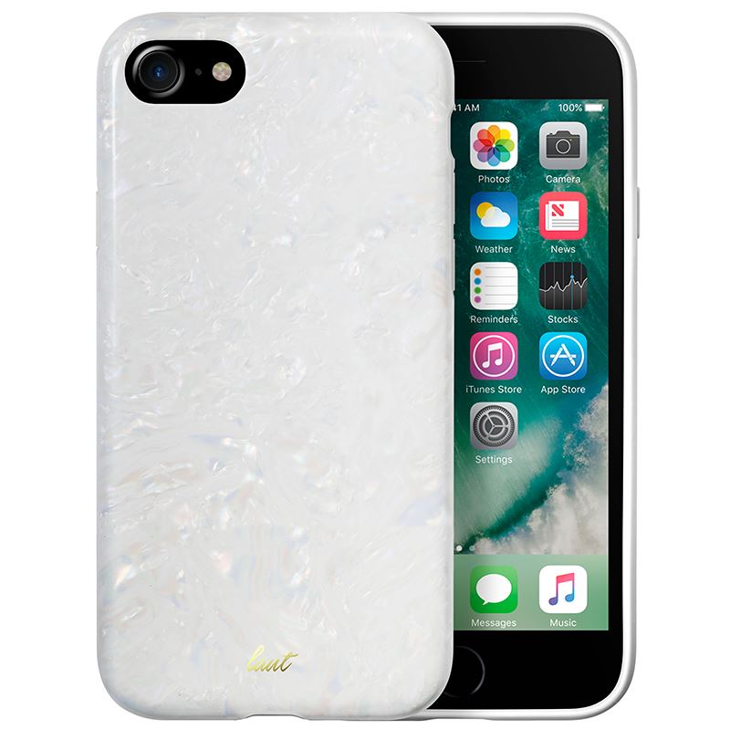 Laut POP PEARL - Etui iPhone 8 / 7 / 6s / 6 z 2 foliami na ekran w zestawie (Arctic Pearl)