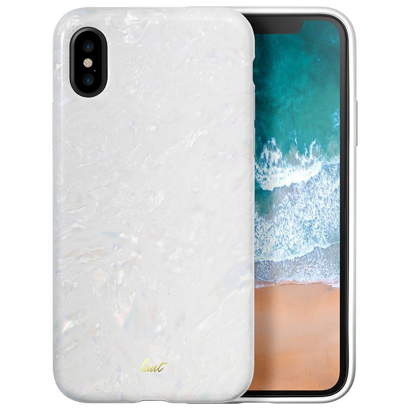 Laut POP PEARL - Etui iPhone X z 2 foliami na ekran w zestawie (Arctic Pearl)