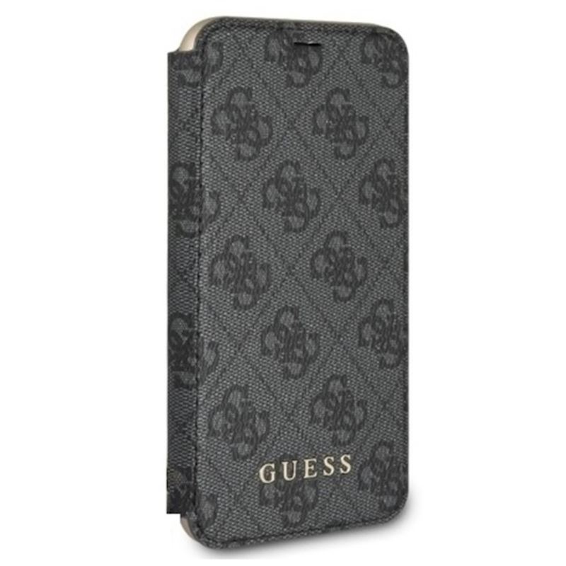 Guess Book 4G Charms Collection - Etui iPhone 8 Plus / 7 Plus z kieszeniami na karty (szary)