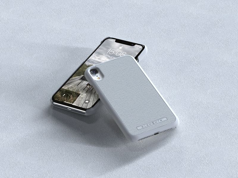Nordic Elements Original Idun - Materiałowe etui iPhone XR (Light Grey)
