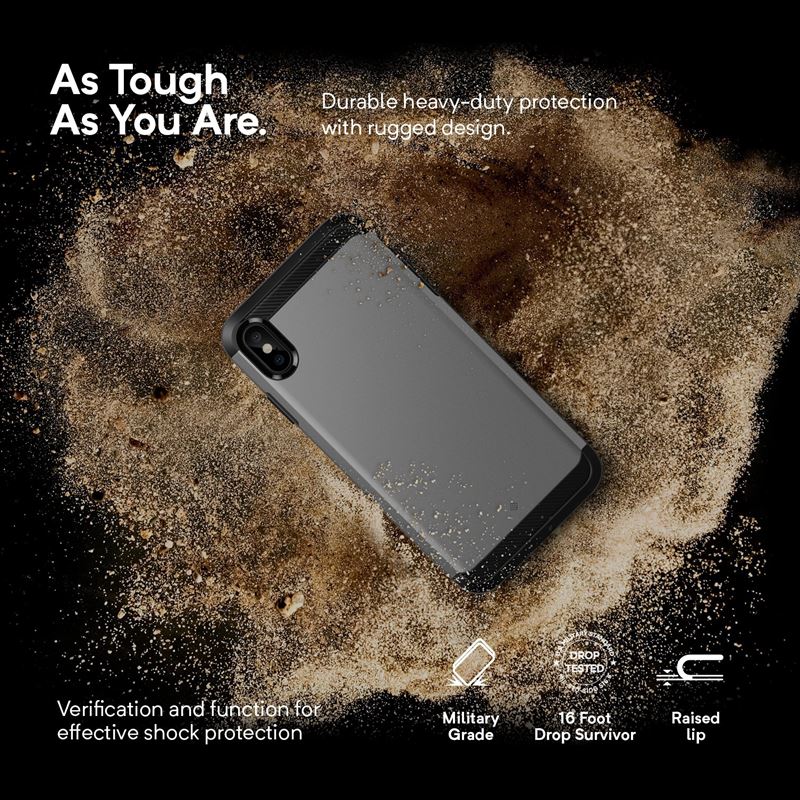 Caseology Legion Case - Etui iPhone Xs Max (Silver)