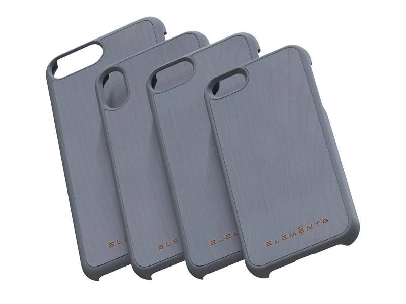 Nordic Elements Original Gefion - Drewniane etui iPhone Xs Max (Mid Grey)