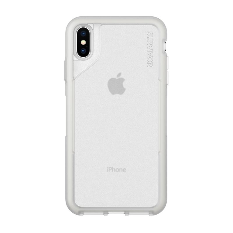 Griffin Survivor Endurance - Pancerne etui iPhone Xs Max (przezroczysty/szary)