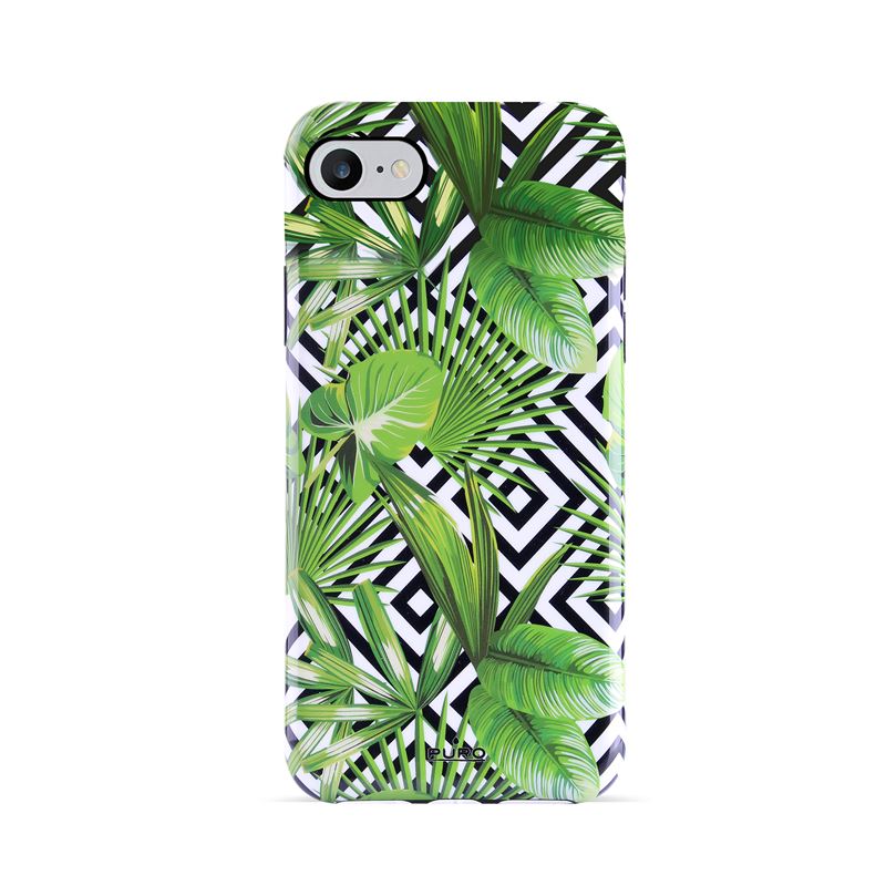 PURO Glam Tropical Leaves - Etui iPhone 8 / 7 / 6s / 6 (Geometric Jungle)