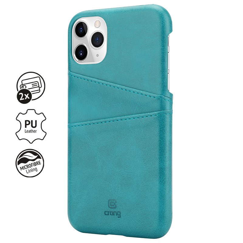 Crong Neat Cover - Etui iPhone 11 Pro z kieszeniami (zielony)
