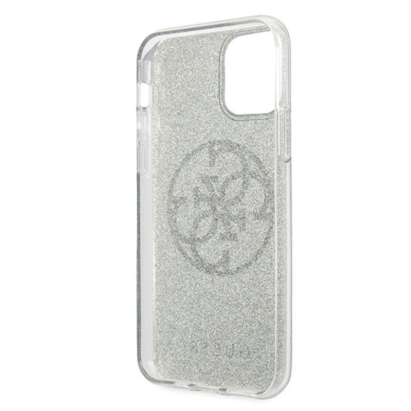 Guess Circle Glitter 4G - Etui iPhone 11 Pro Max (khaki)