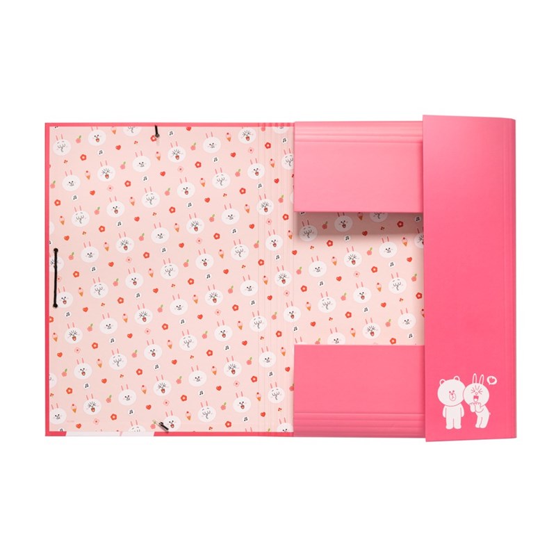 BT21 - Teczka do przechowywania dokumentów króliczek CONY A4 (24 x 34 cm)