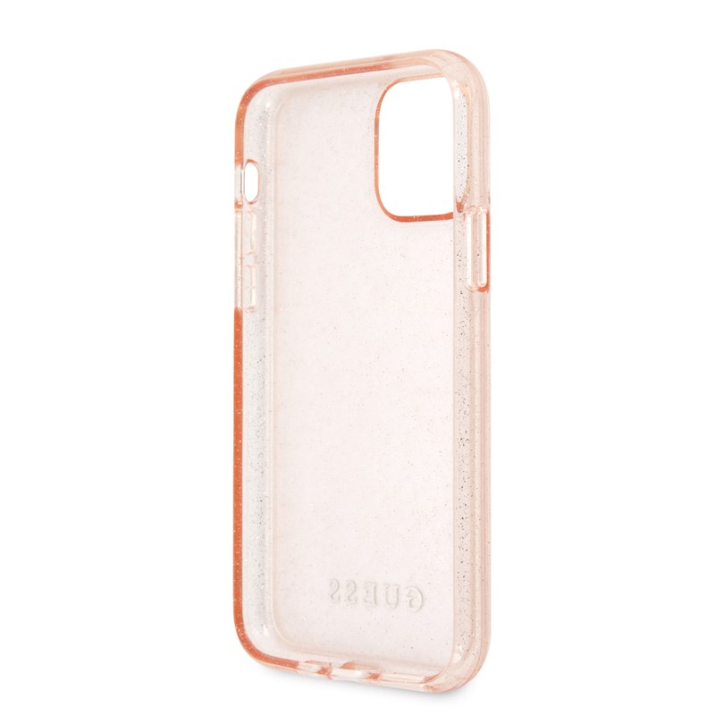 Guess Glitter Case - Etui iPhone 11 Pro (Pink)