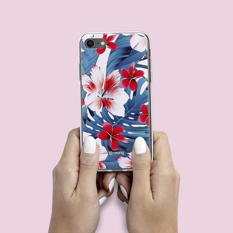 Crong Flower Case – Etui iPhone SE (2022/2020) / 8 / 7 (wzór 03)