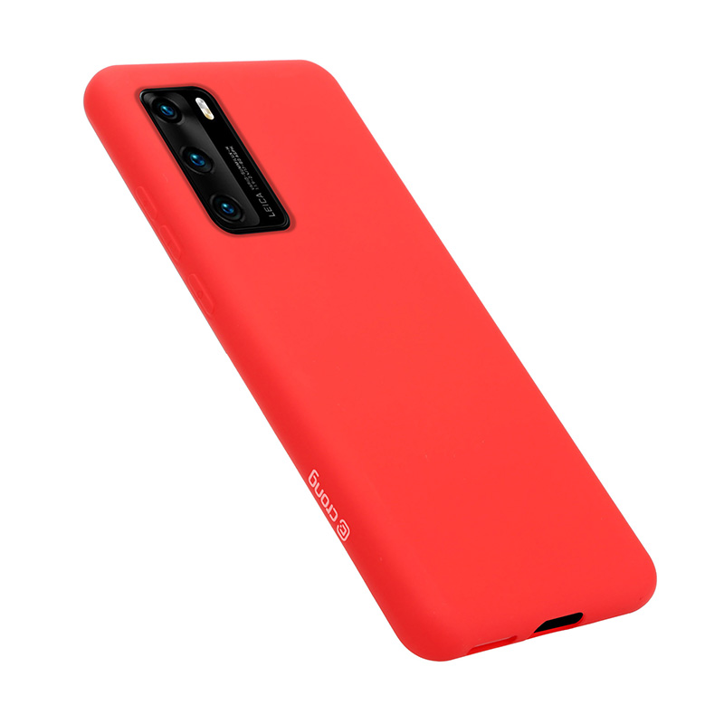 Crong Color Cover - Etui Huawei P40 (czerwony)