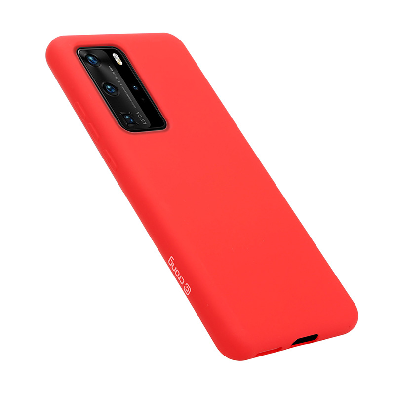 Crong Color Cover - Etui Huawei P40 Pro (czerwony)