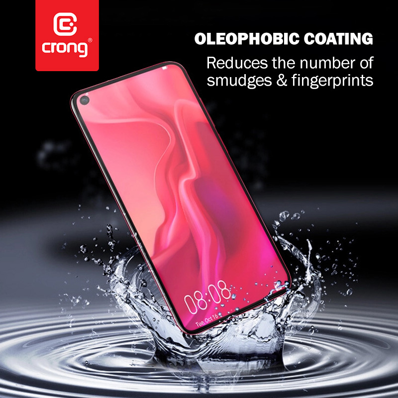 Crong 7D Nano Flexible Glass - Niepękające szkło hybrydowe 9H na cały ekran iPhone 12 Mini