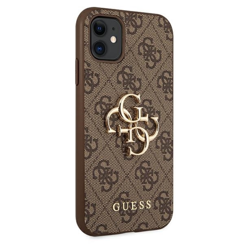 Guess 4G Big Metal Logo - Etui iPhone 11 (brązowy)