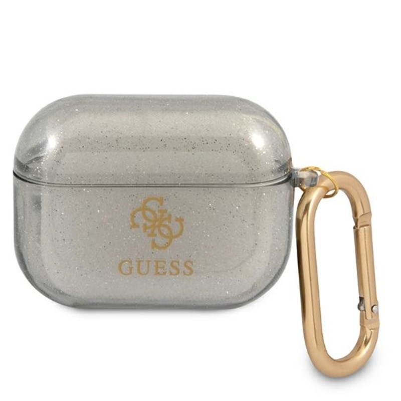 Guess Colored Glitter - Etui Airpods Pro (czarny)