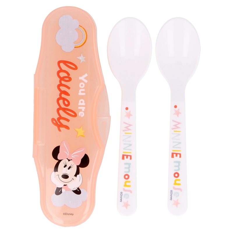 Minnie Mouse - Łyżeczka do karmienia 2 szt + etui (Indigo dreams)