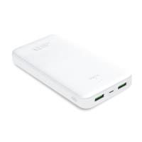 PURO White Fast Charger Power Bank – Power bank dla smartfonów i tabletów 20000 mAh, 2xUSB-A + 1xUSB-C (biały) PURO White Fast Charger Power Bank – Power bank dla smartfonów i tabletów 20000 mAh, 2xUSB-A + 1xUSB-C (biały)