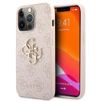 Guess 4G Big Metal Logo - Etui iPhone 13 Pro Max (różowy) Guess 4G Big Metal Logo - Etui iPhone 13 Pro Max (różowy)