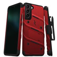ZIZO BOLT Series - Pancerne etui Samsung Galaxy S22+ ze szkłem 9H na ekran + uchwyt z podstawką (czerwony) ZIZO BOLT Series - Pancerne etui Samsung Galaxy S22+ ze szkłem 9H na ekran + uchwyt z podstawką (czerwony)