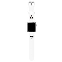 Karl Lagerfeld Silicone Karl & Choupette Heads – Pasek do Apple Watch 42/44/45/49 mm (biały) Karl Lagerfeld Silicone Karl & Choupette Heads – Pasek do Apple Watch 42/44/45/49 mm (biały)