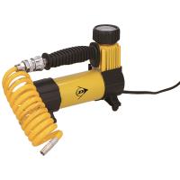 Dunlop - kompresor 12 V 100 Psi, zestaw z wężem i końcówkami