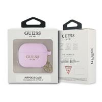 Guess 4G Charms Silicone Case  - Etui AirPods 3 (Purple)