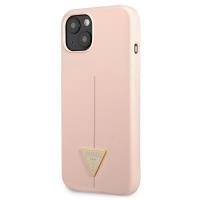 Guess Silicone Triangle Logo - Etui iPhone 13 Mini (różowy)