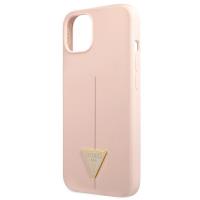 Guess Silicone Triangle Logo - Etui iPhone 13 Mini (różowy)