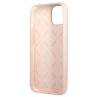 Guess Silicone Triangle Logo - Etui iPhone 13 Mini (różowy)