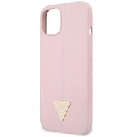 Guess Silicone Triangle Logo - Etui iPhone 13 Mini (liliowy)