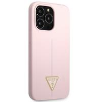 Guess Silicone Triangle Logo - Etui iPhone 13 Pro Max (liliowy)