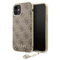 Guess 4G Charms Collection - Etui iPhone 11 (brązowy)