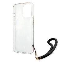 Guess Flower Cord - Etui ze smyczką iPhone 13 Pro (Blue)