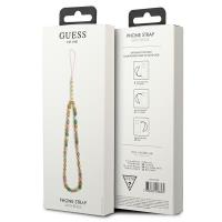Guess Phone Strap Beads Heishi - Zawieszka do telefonu 25 cm (Flower Pink)