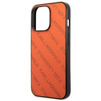 Karl Lagerfeld Perforated Allover - Etui iPhone 13 Pro (pomarańczowy)