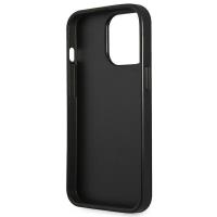 Guess Saffiano Triangle Logo Case – Etui iPhone 13 Pro Max (srebrny)