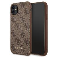 Guess 4G Metal Gold Logo – Etui iPhone 11 (brązowy)