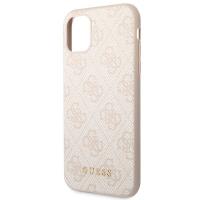 Guess 4G Metal Gold Logo – Etui iPhone 11 (różowy)