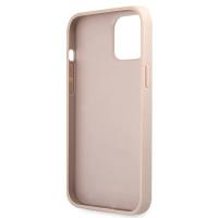 Guess 4G Metal Gold Logo – Etui iPhone 12 / iPhone 12 Pro (różowy)