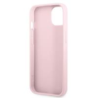 Guess Saffiano Hot Stamp & Metal Logo – Etui iPhone 13 Mini (liliowy)