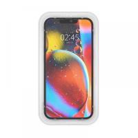 Spigen Alm Glass FC - Szkło hartowane do iPhone 16e / iPhone 14 / iPhone 13 / iPhone 13 Pro (Czarna ramka)