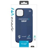 Speck Presidio2 Grip - Antypoślizgowe etui iPhone 15 Plus / 14 Plus (Coastal Blue / Black / White)