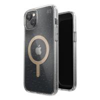 Speck Presidio Perfect-Clear with Glitter + MagSafe - Etui iPhone 15 Plus / 14 Plus z powłoką MICROBAN (Clear / Gold Glitter) Speck Presidio Perfect-Clear with Glitter + MagSafe - Etui iPhone 15 Plus / 14 Plus z powłoką MICROBAN (Clear / Gold Glitter)