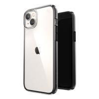 Speck Presidio Perfect-Clear with Impact Geometry - Etui iPhone 15 Plus / 14 Plus z powłoką MICROBAN (Clear / Black)