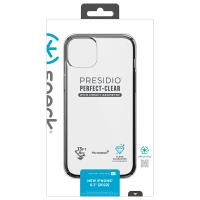 Speck Presidio Perfect-Clear with Impact Geometry - Etui iPhone 15 Plus / 14 Plus z powłoką MICROBAN (Clear / Black)