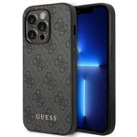 Guess 4G Metal Gold Logo – Etui iPhone 14 Pro Max (szary)