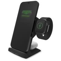 STM ChargeTree Go – Mobilna ładowarka bezprzewodowa 3w1 do iPhone, AirPods i Apple Watch (czarny)