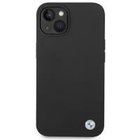 BMW Liquid Silicone Case Metal Logo – Etui iPhone 14 (Czarny)