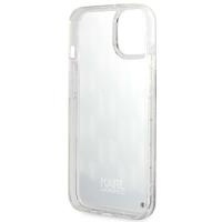 Karl Lagerfeld Monogram Liquid Glitter - Etui iPhone 14 Plus (czarny)